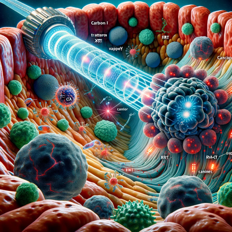  대장암에서 탄소 이온 광자 방사선 요법과 함께 RNA-LPX 백신을 혼용 사용하는 치료법