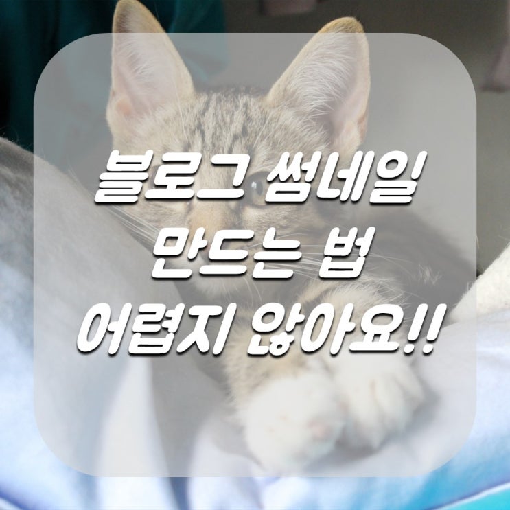  블로그 썸네일 만드는 방법