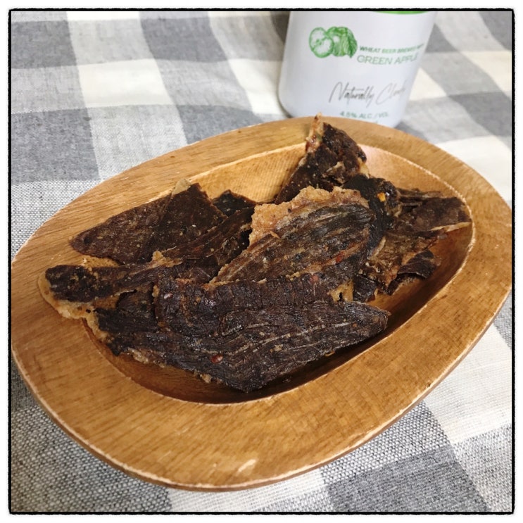  맥주안주 안성맞춤 소고기육포 셰프킴바이트저키 오리지널 수제육포 리뷰