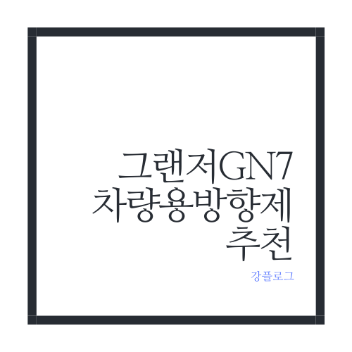 그랜저 GN7 차량용 방향제 추천
