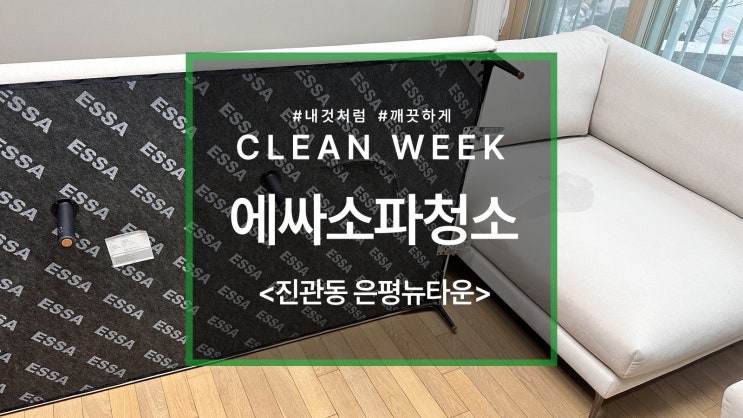  은평구 진관동 에싸 소파 청소 은평 뉴타운 방문기