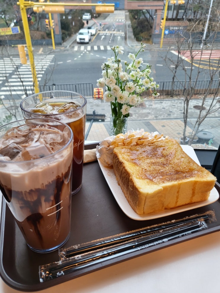  프린트도 가능한 김포풍무카페 커피에반하다 풍무도서관점