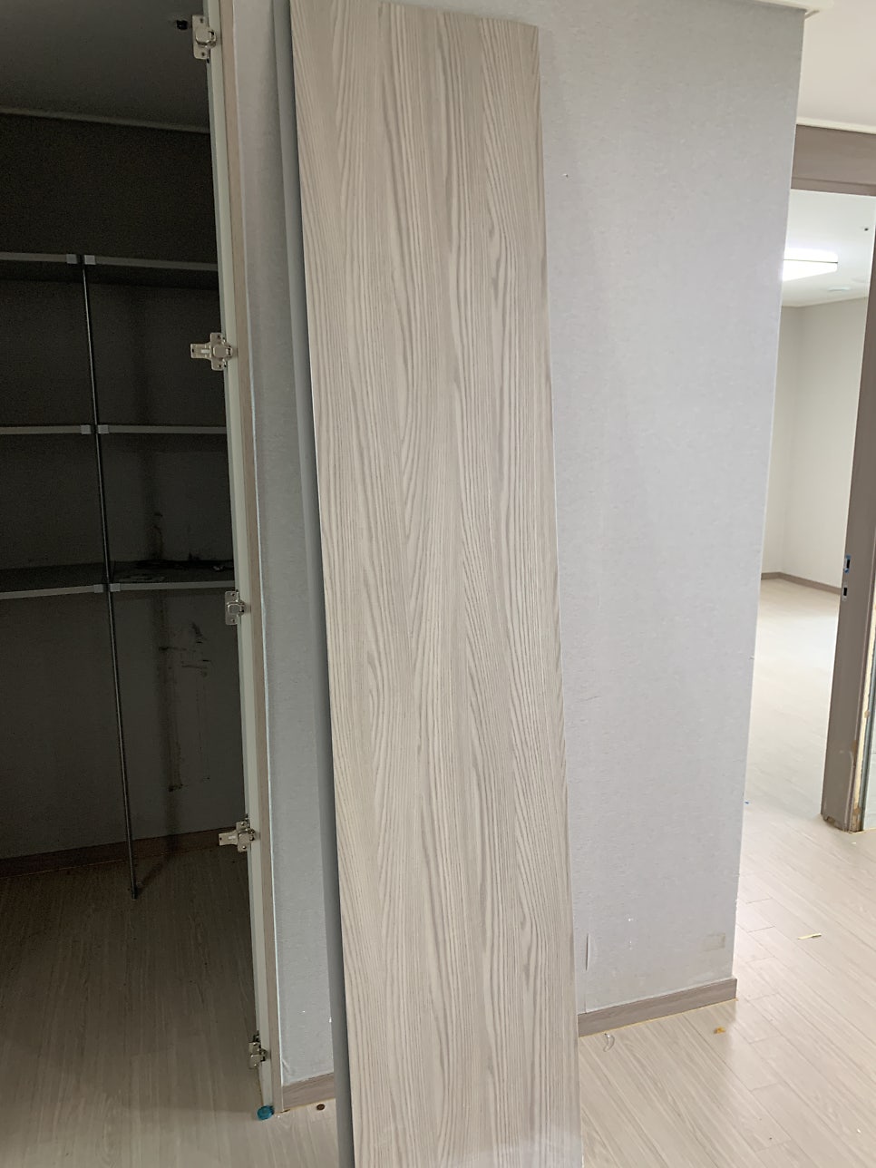 팬트리장문짝시트지복원작업