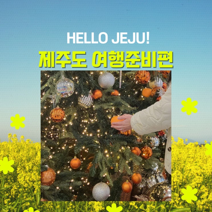  3박 4일 겨울 제주도 여행 - 준비 편