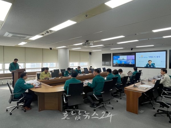  22일 광주시 대설주의보 발효, 24일까지 춥고 많은 눈 예정으로 대설·한파 긴급점검