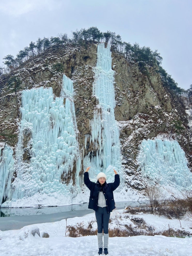  강원도 원주 스톤크릭 겨울왕국 빙벽카페️ Stone Creek (주차 ・ 포토존 ・ 메뉴 ・ 반려동물 ・ 키즈존 )