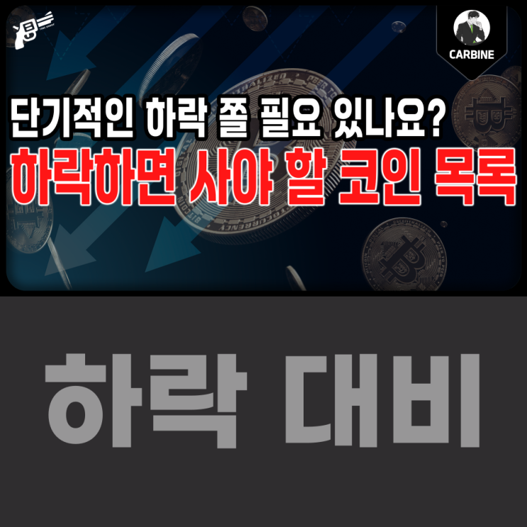  [코인] 단기적인 하락 쫄 필요 있나요? 하락하면 사야 할 코인 목록