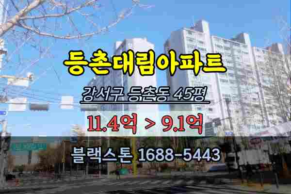  등촌대림아파트 경매 45평 강서구40평대 등촌동아파트