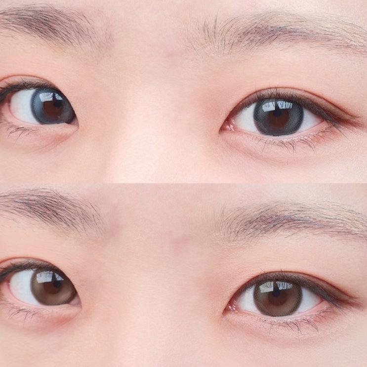  코코뷰 글로우 블루 렌즈 글로우 브라운 렌즈 원데이