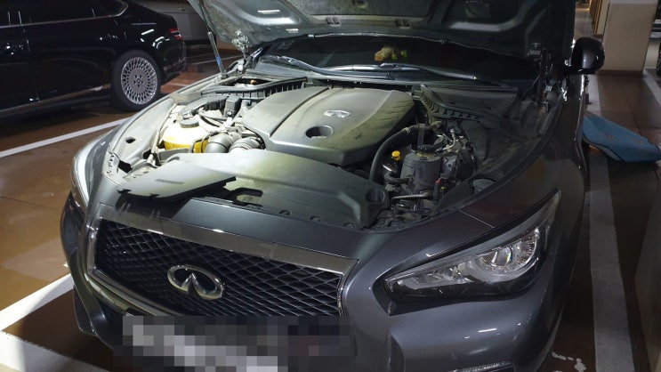  인피니티 Q50 배터리 부산 AGM 밧데리로 교체