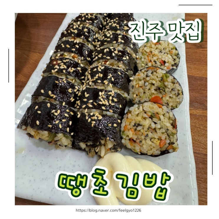 진주 경상대 후문 맛집 매콤깔끔한 분식 땡초김밥 가좌호탄점