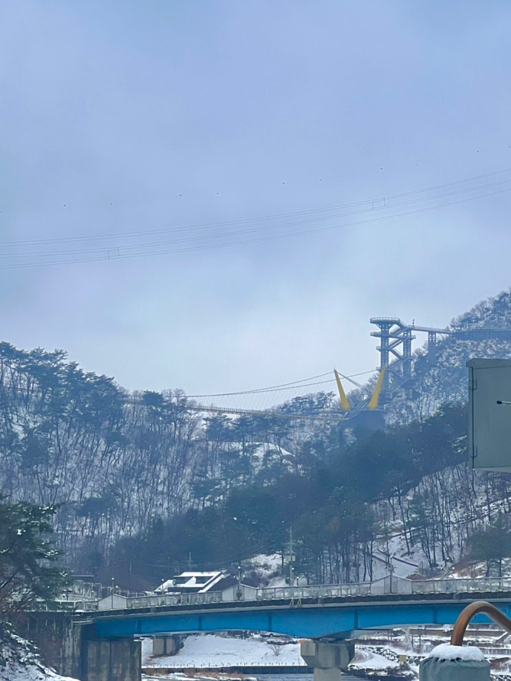  원주 소금산 출렁다리  눈 왔을 때 개장 여부 확인️ (소금산 그랜드 밸리 ・ 기상악화 ・ 휴장 )