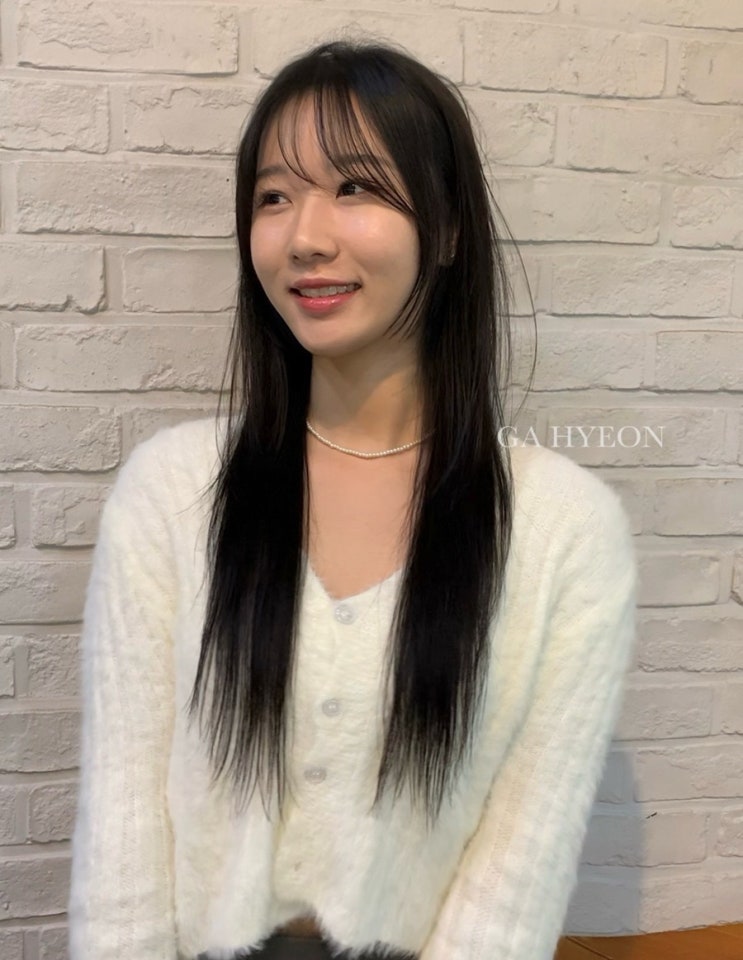 위례미용실 긴얼굴형에 어울리는 긴머리스타일? 뉴진스 슬릭펌