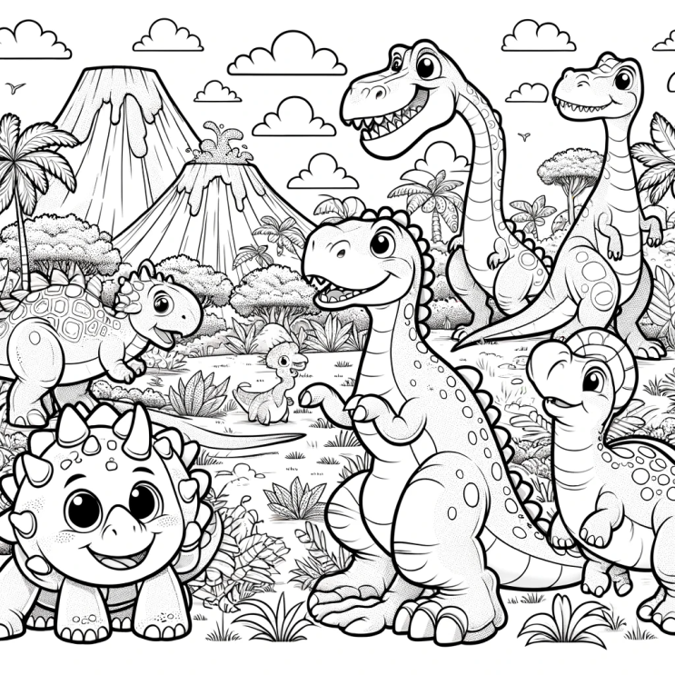  아이들과 함께하는 시간여행: 공룡 세계 