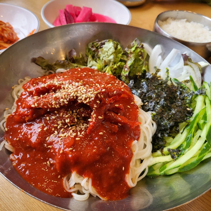 [남양주] 팔당 동동국수집_비빔국수, 육칼 맛집