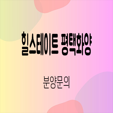  힐스테이트 평택화양 미분양아파트 화양지구 현대건설 줍줍 타입별 분양가격