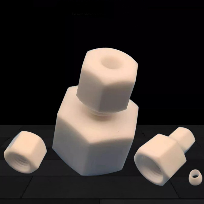  PTFE 테프론 암나사탭 파이프 어댑터 PT(Rc) female 피매일 테플론teflon fitting 피팅 반도체피팅