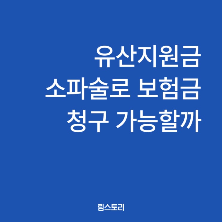  2024 유산 지원금 소파술 보험금 청구 가능할까