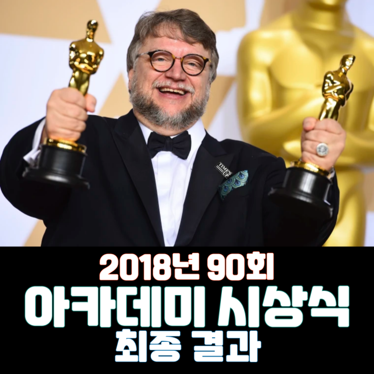  2018년 90회 아카데미 시상식 최종 결과
