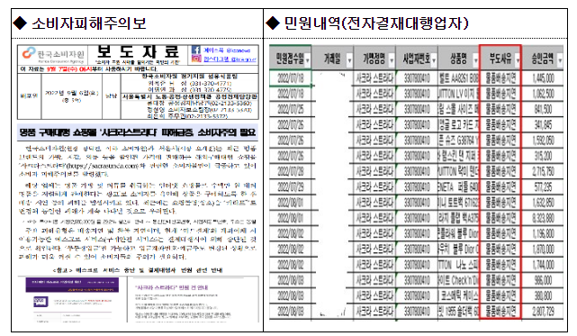 사크라스트라다의 전자상거래법 위반행위 제재 사크라스트라다의 전자상거래법 위반행위 제재