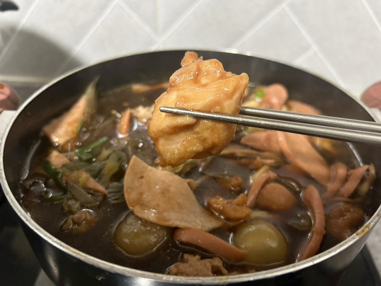 [땅스부대찌개x검은사막 콜라보] 검은찜닭 부대찌개 먹어본 인천가좌점