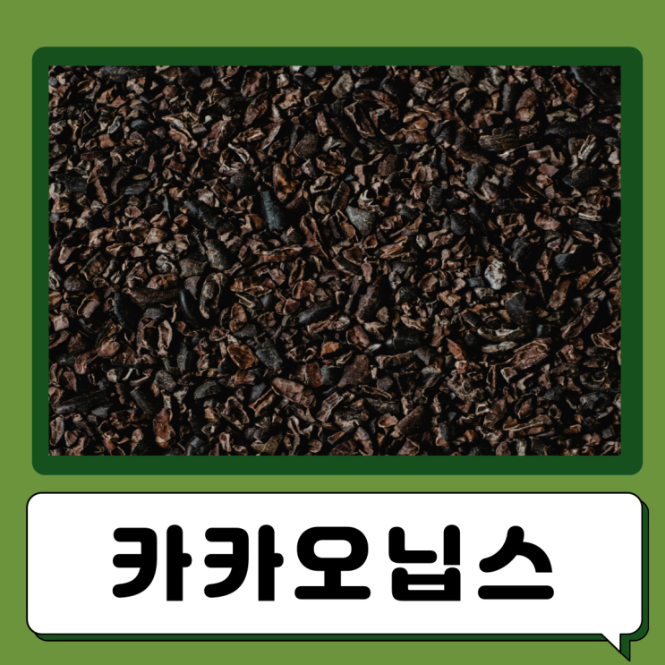  카카오닙스 효능 부작용 먹는법 카카오 열매 코코아닙스 칼로리 카페인 함량