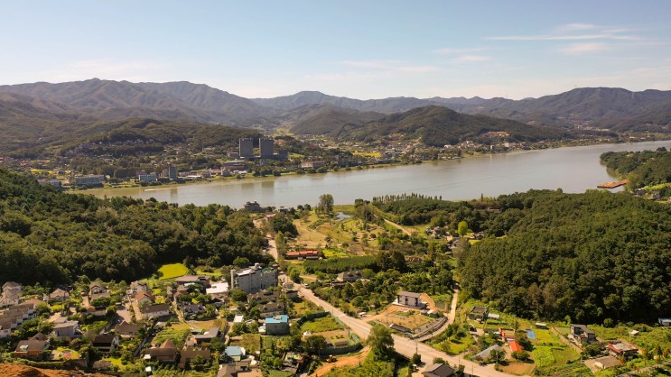 양평 토지 강조망 전원주택 부지 남한강의 아침