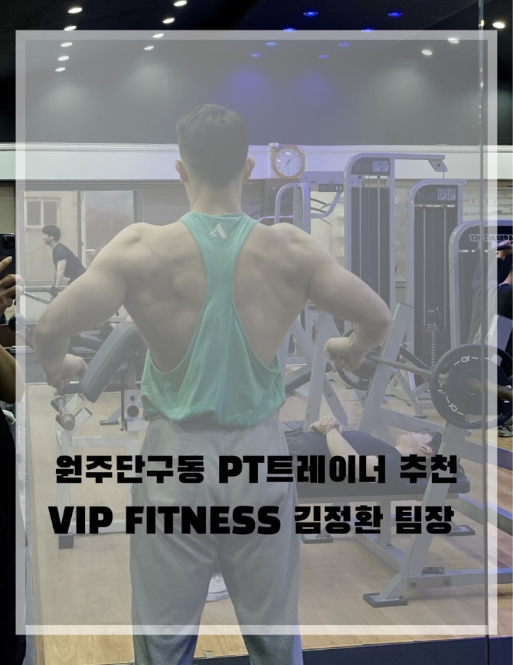  원주 단구동 PT :: VIP FITNESS 단구점 김정환 트레이너 PT 가격 안내