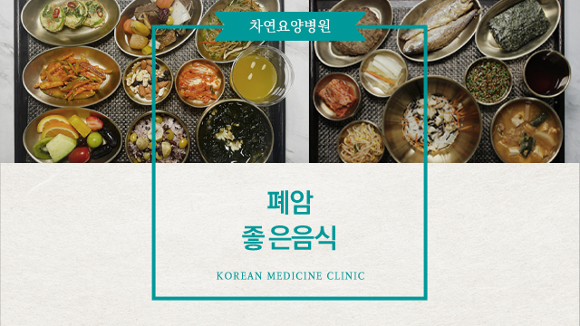  폐암에 좋은 음식 어떤 것이 있을까요
