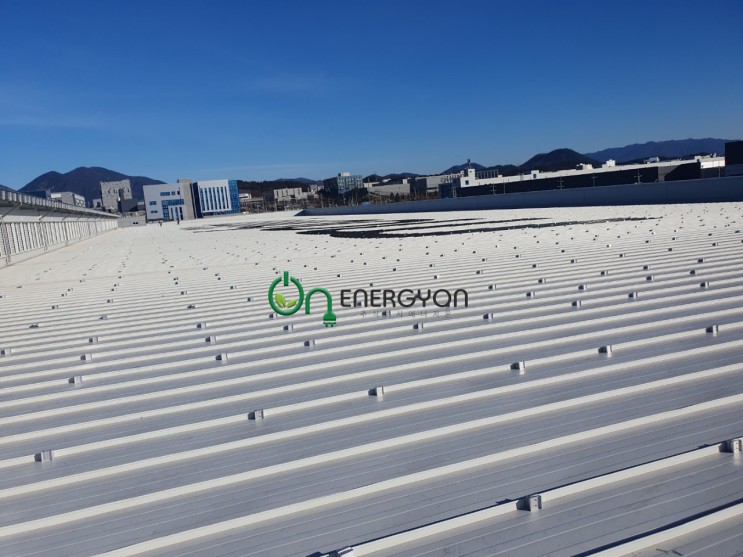 기업 태양광설치 사례 / 대동모빌리티 3MW (3000kW) 구조물 셋팅 작업
