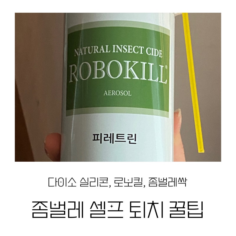 좀벌레 셀프 퇴치 꿀팁 - 다이소 실리콘 로보킬 좀벌레싹