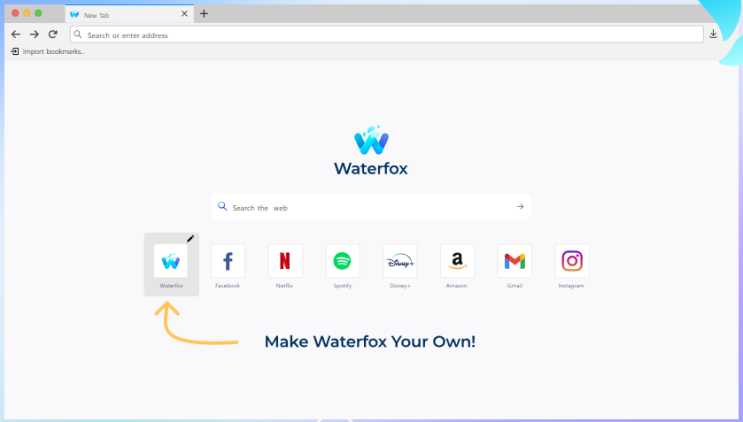 웹 브라우저 WATER FOX