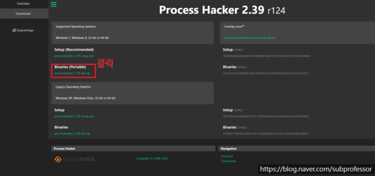  작업관리자 대체 프로그램 : Process Hacker 다운로드 + 꿀팁
