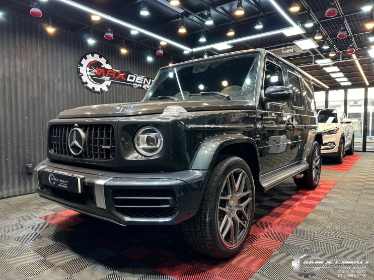  인천 덴트복원 지바겐 G63AMG 타이어커버 찌그러짐 수리.