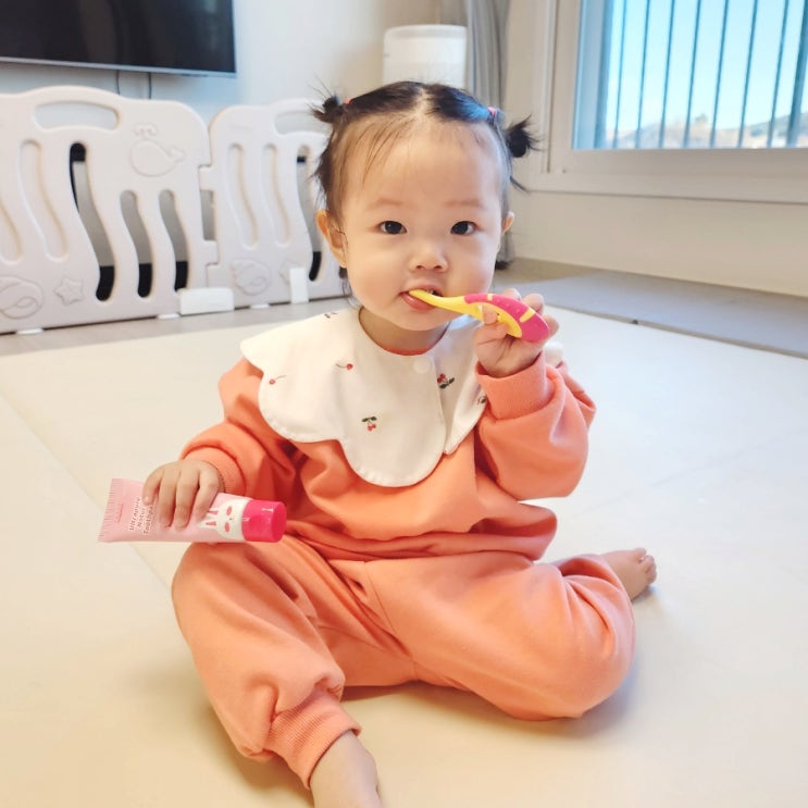  어린이집준비물 유아치약 레시피박스 안매운 아기불소치약