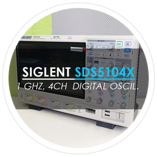  SIGLENT 시그런트 SDA5104X 1 GHz, 4CH 오실로스코프 입고 소식!!!