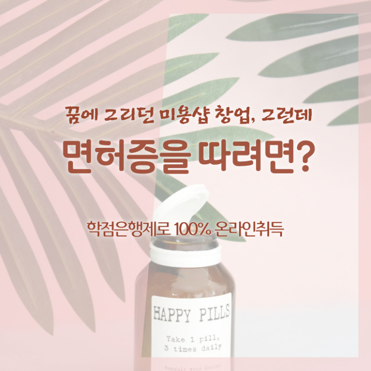  종합미용면허증 조회 학점은행제 정보 이모저모 .