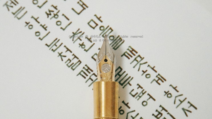  1월의 기도 (카웨코 14K M닙 만년필로 필사하기)