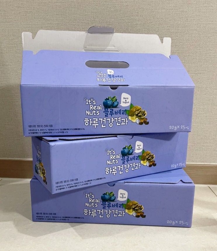  아이간식과 층간소음 선물로 제격인 [잇츠리얼 블루베리 하루건강견과]