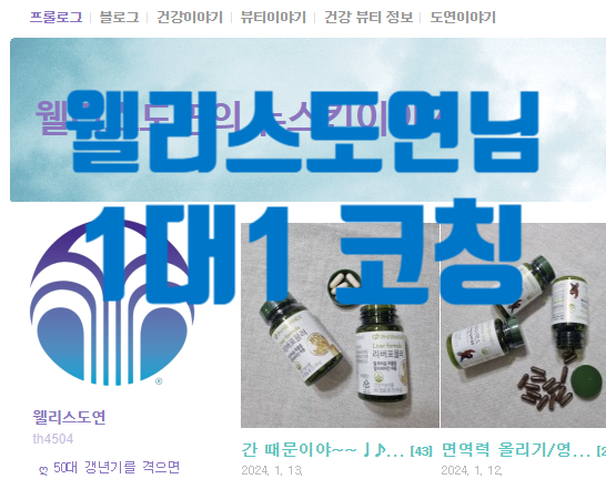  웰리스도연의 뉴스킨 이야기 1대1 코칭