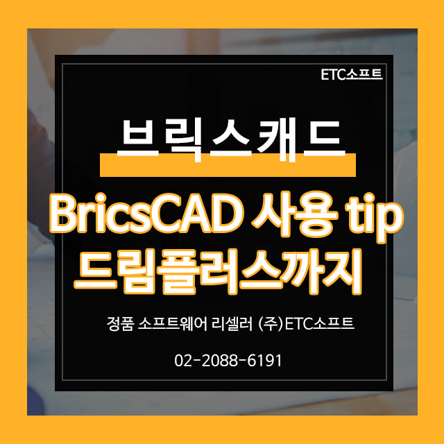  브릭스캐드 사용 시 tip (드림플러스 사용 가능)