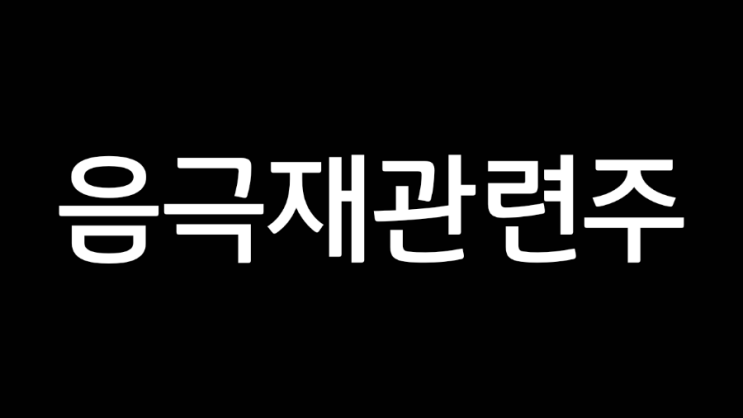 음극재 관련주 기업설명