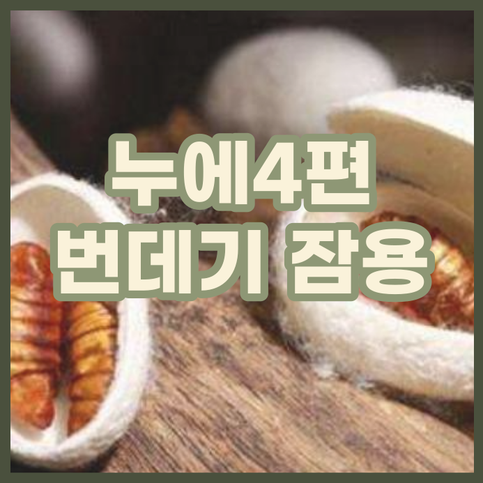  누에4편. 한약재 잠용자(蠶蛹子) 번데기의 효능