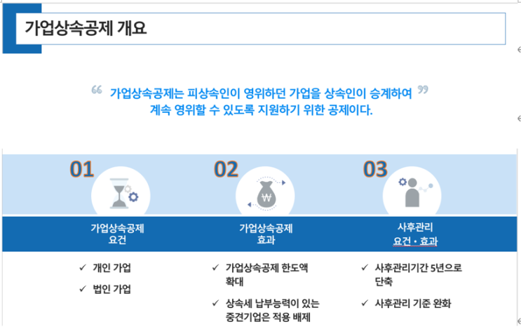  가업상속공제 (상속세 공제)