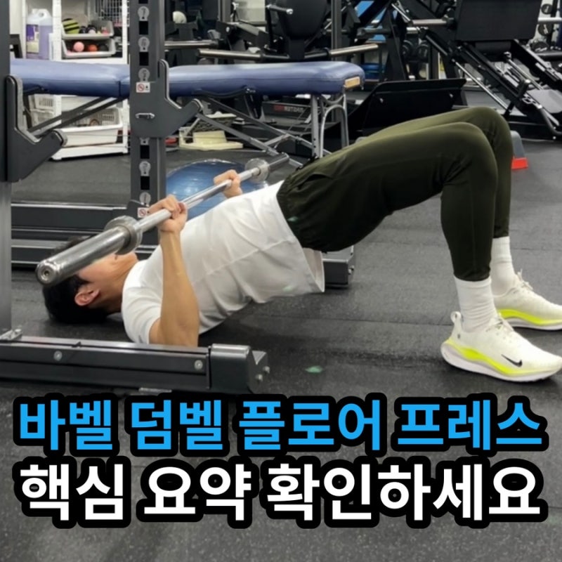 덤벨 바벨 플로어 프레스 핵심 요약 확인하세요