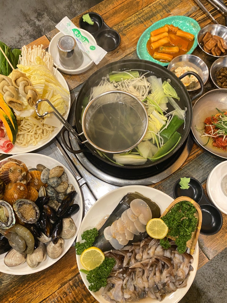  수원시청역 맛집 애월 새조개 샤브샤브 해물라면까지 완벽해