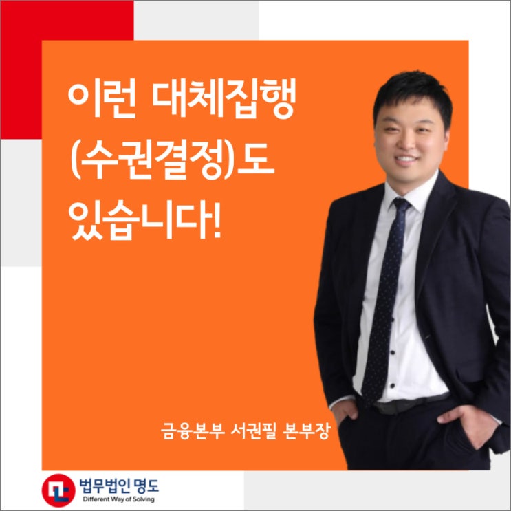  이런 대체집행(수권결정)도 있습니다