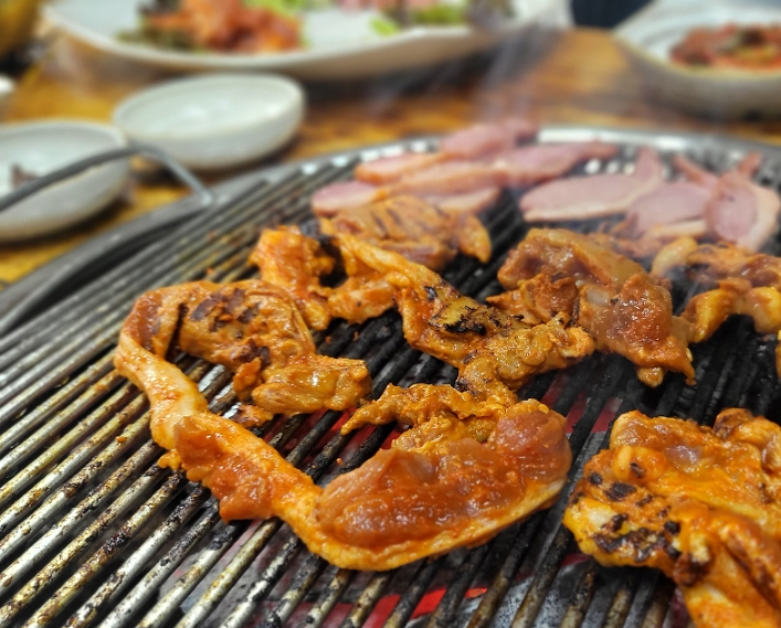  원주 오리고기 맛집 : 봉화산유황오리참숯불구이 모듬 후기