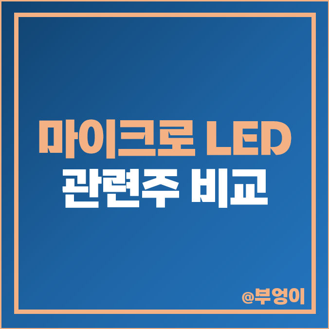 마이크로 LED 관련주 대장주 서울반도체 주가 삼성전자 주식 마이크로 LED 관련주 대장주 서울반도체 주가 삼성전자 주식
