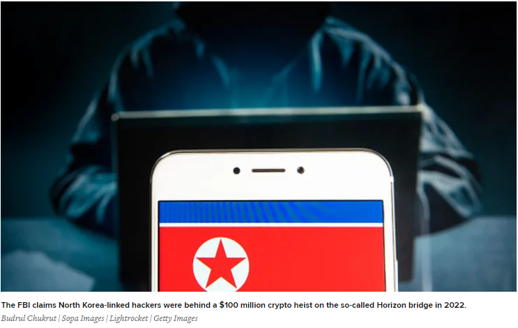  북한 암호화폐 해킹 2023년 사상 최고치 기록